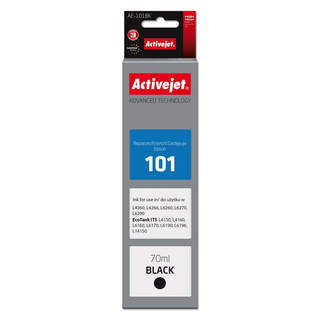 Activejet  AE-101BK Ink Bottle (Replacement Epson