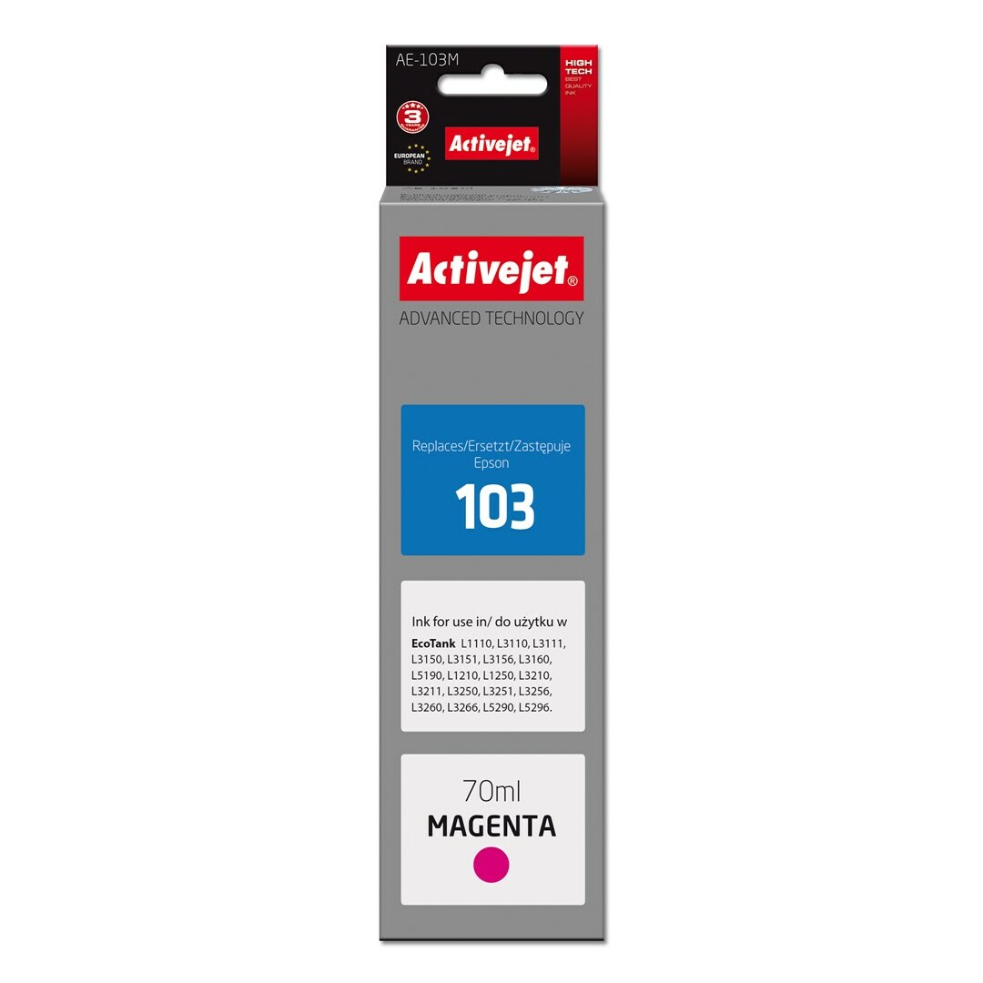 Activejet  AE-103M Ink Bottle (Replaces Epson