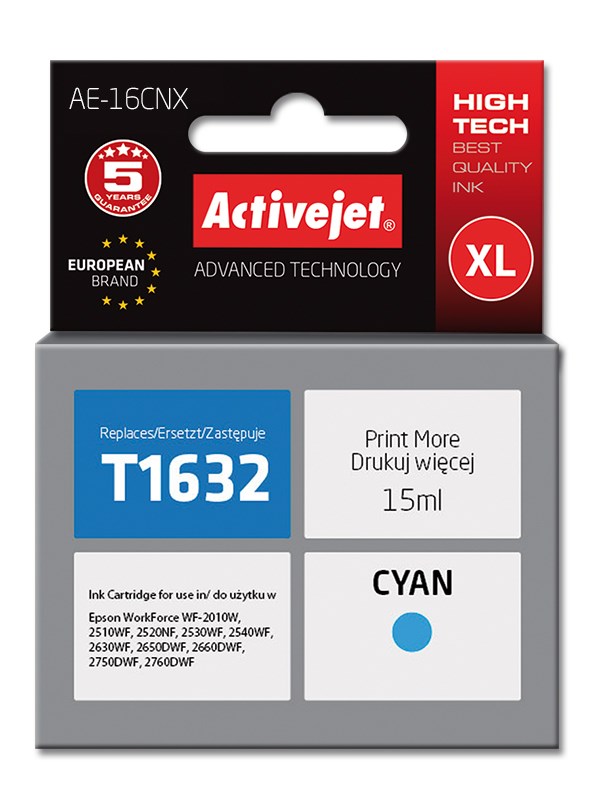 Activejet  AE-16CNX Ink cartridge (replacement for