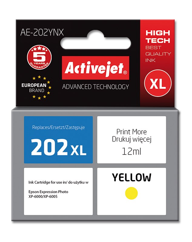 Activejet  AE-202YNX ink (replacement for Epson