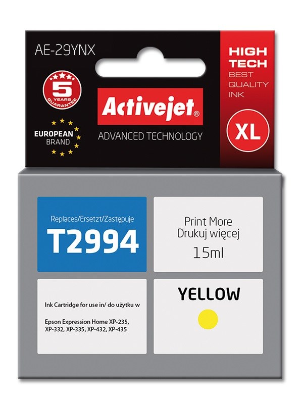 Activejet  AE-29YNX Ink (replacement for Epson