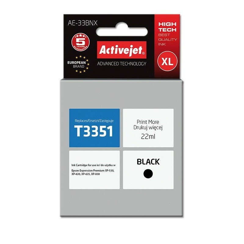 Activejet  AE-33BNX Ink cartridge (replacement for