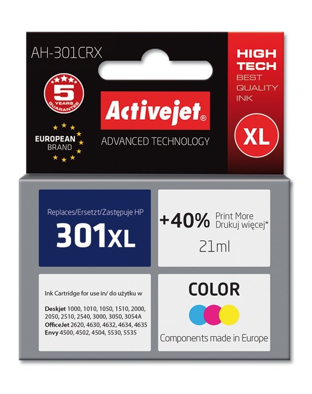 Activejet  AH-301CRX Ink (HP 301XL CH564EE