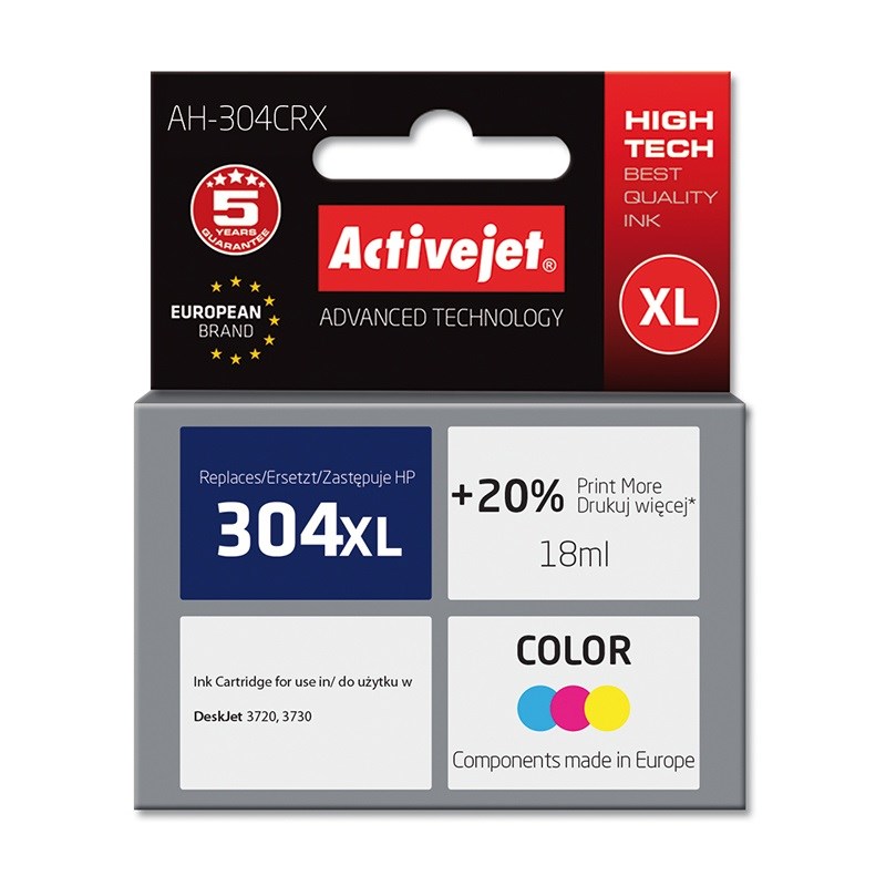 Activejet  AH-304CRX Ink (replacement for HP
