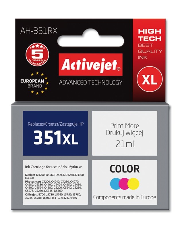 Activejet  AH-351RX Ink (replacement for HP