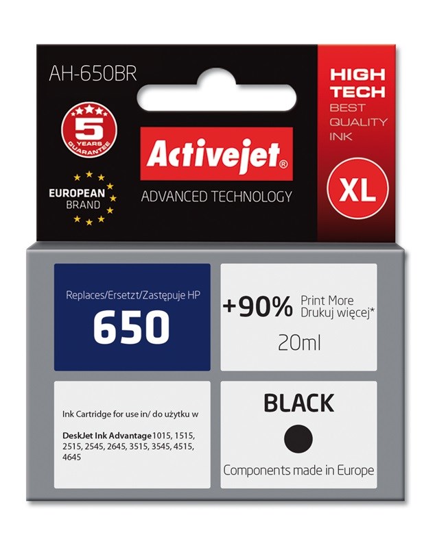 Activejet  AH-650BR Ink (replacement for HP
