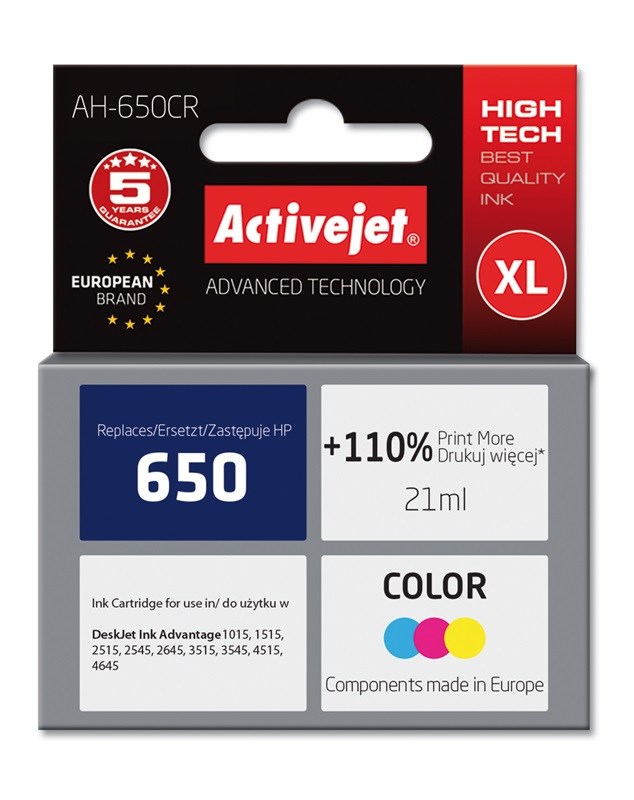 Activejet  AH-650CR ink (replacement for HP