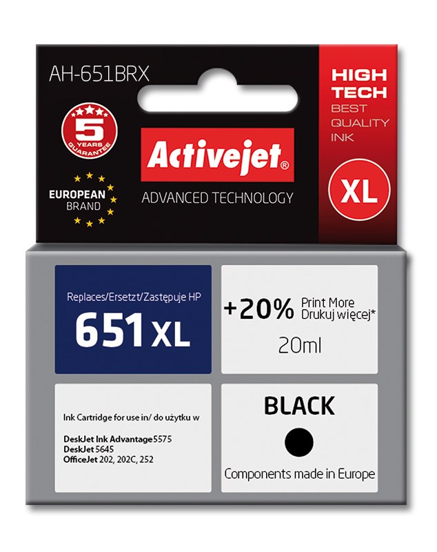 Activejet  AH-651BRX Ink (replacement for HP
