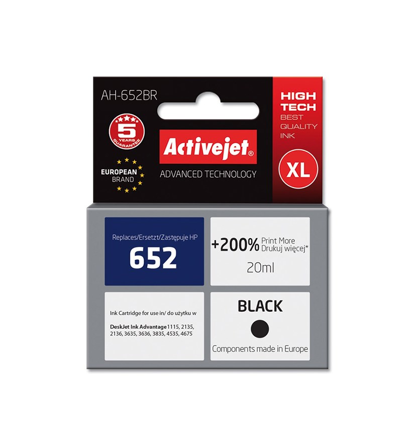 Activejet  AH-652BR ink (replacement for HP