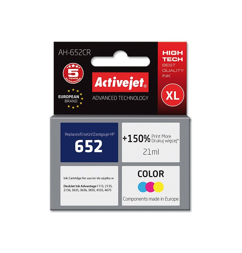 Activejet  AH-652CR ink (replacement for HP