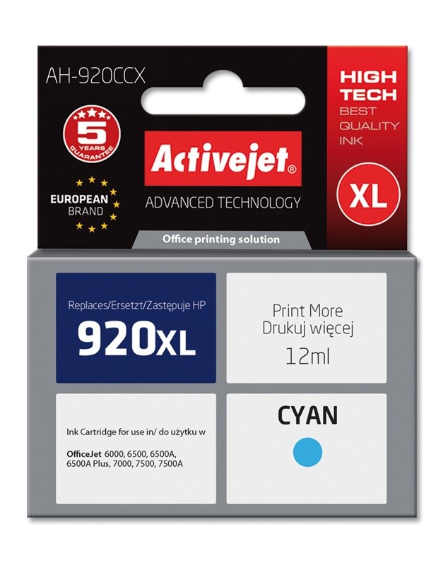 Activejet  AH-920CCX Ink (replacement for HP