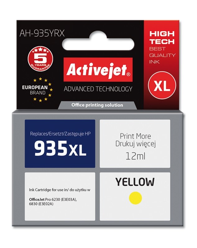 Activejet  AH-935YRX ink (replacement for HP