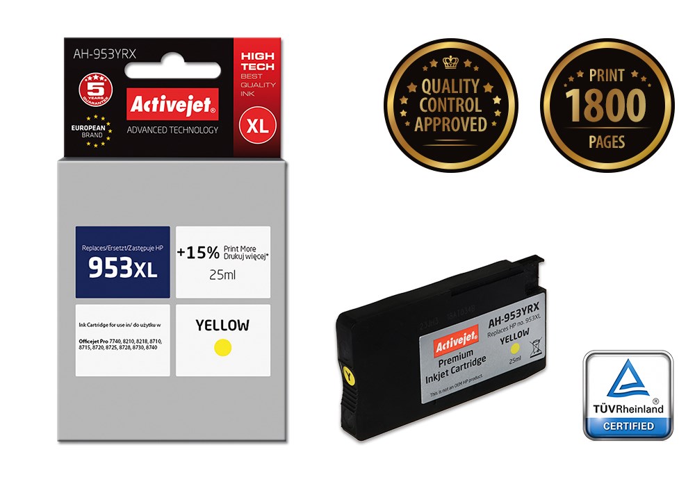 Activejet  AH-953YRX ink (replacement for HP