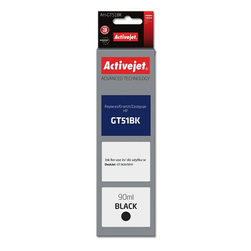 Activejet AH-GT51BK Ink Bottle (Replaces HP