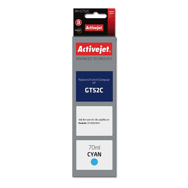 Activejet AH-GT52C Ink Bottle (Replaces HP