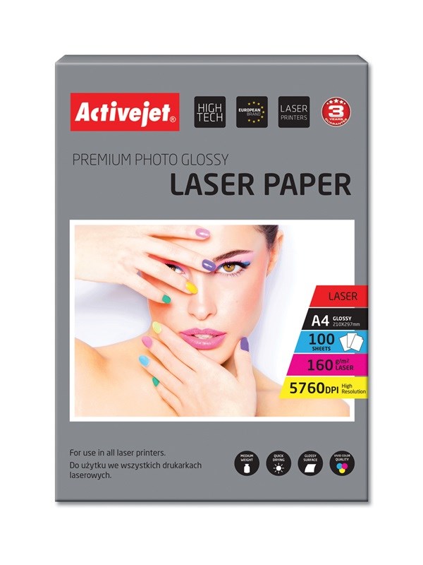 Activejet AP4-160G100L photo paper for laser