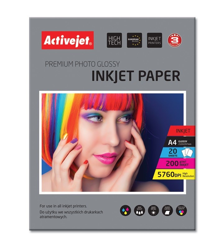 Activejet  AP4-200G20 Paper photo glossy (A4
