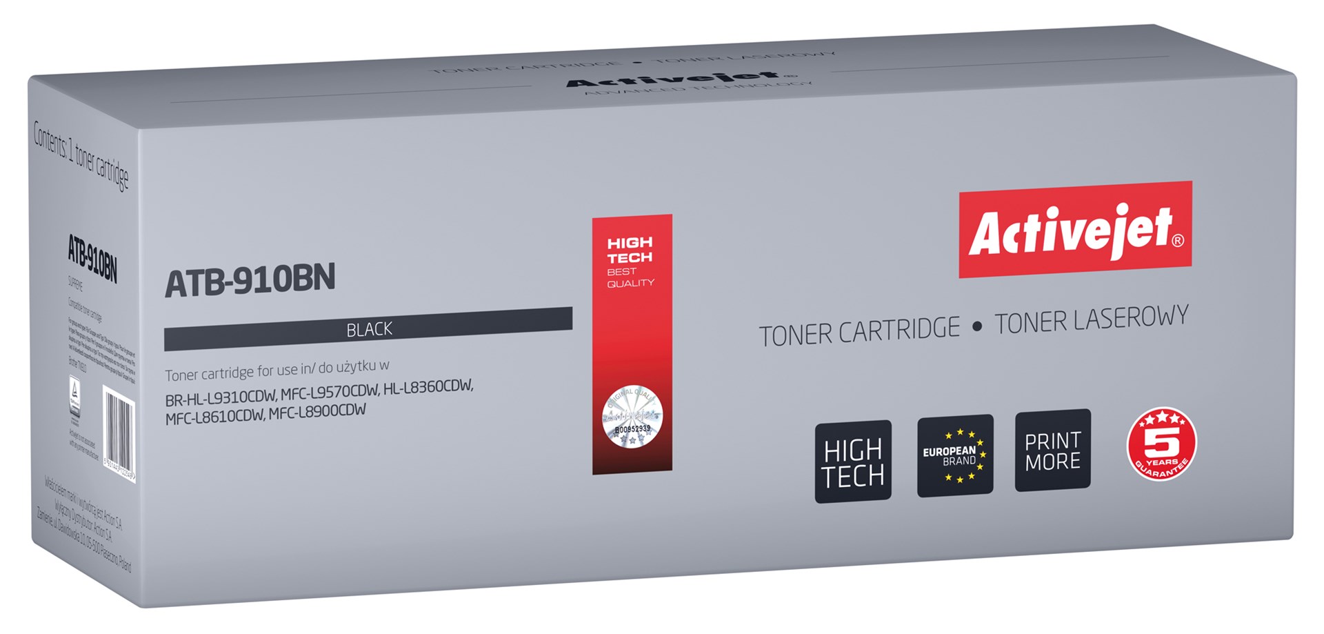 Activejet  ATB-910BN Toner (replacement Brother TN-910BK