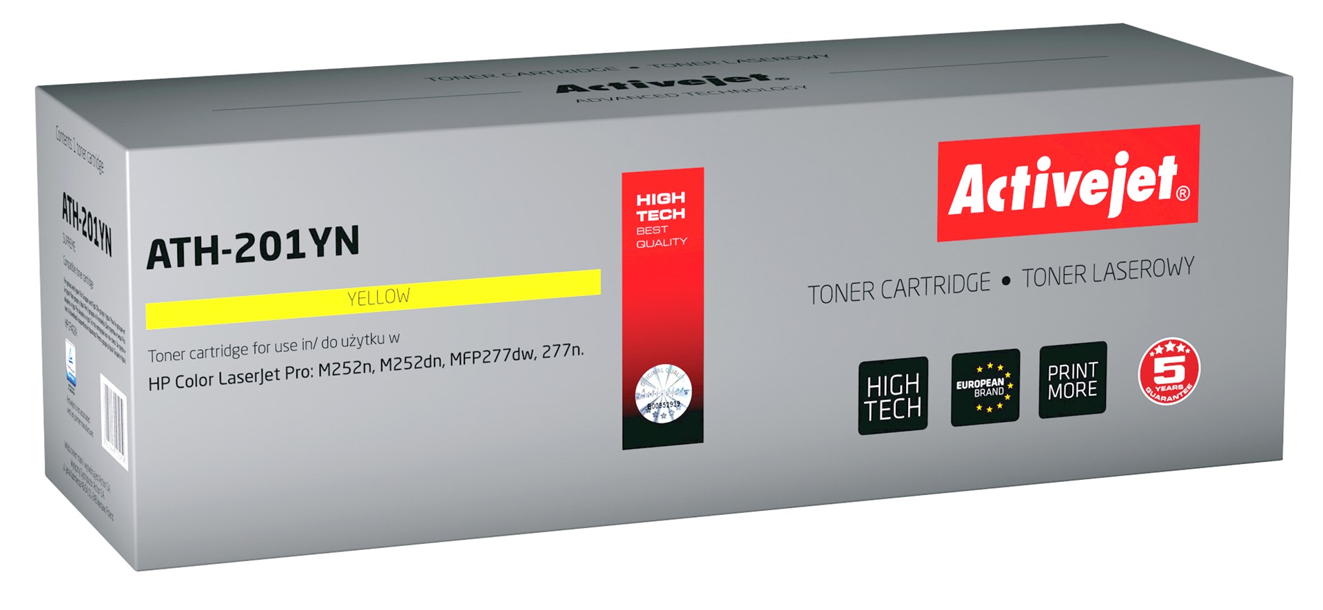 Activejet  ATH-201YN toner for HP printer