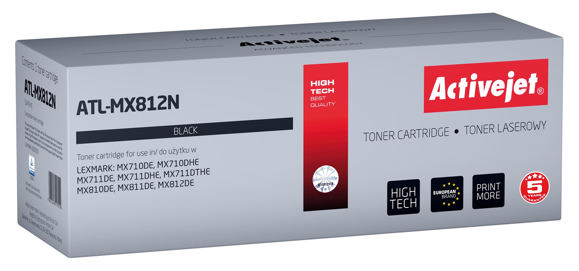Activejet  ATL-MX812N toner (replacement for Lexmark