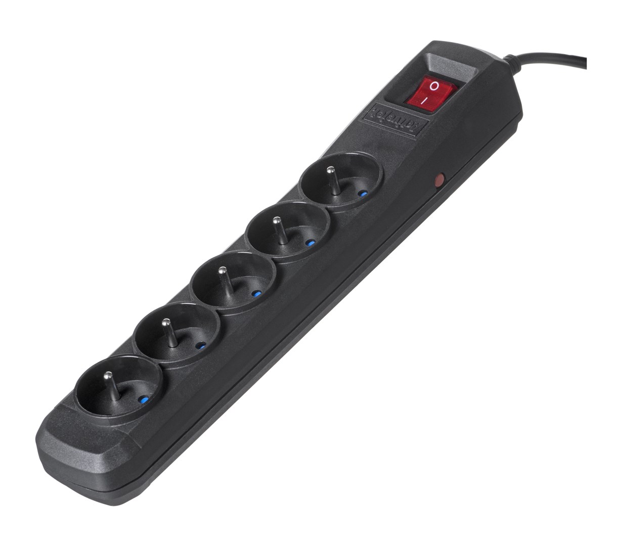 Activejet black power strip with cord