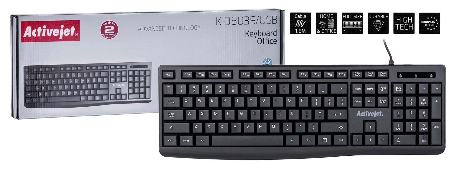 Activejet K-3803S USB keyboard | K-3803S