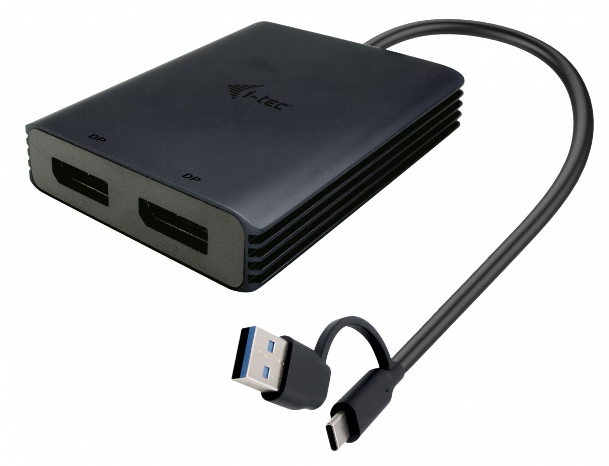 I-tec  Adapter Video USB-A/USB-C Dual 4K/60