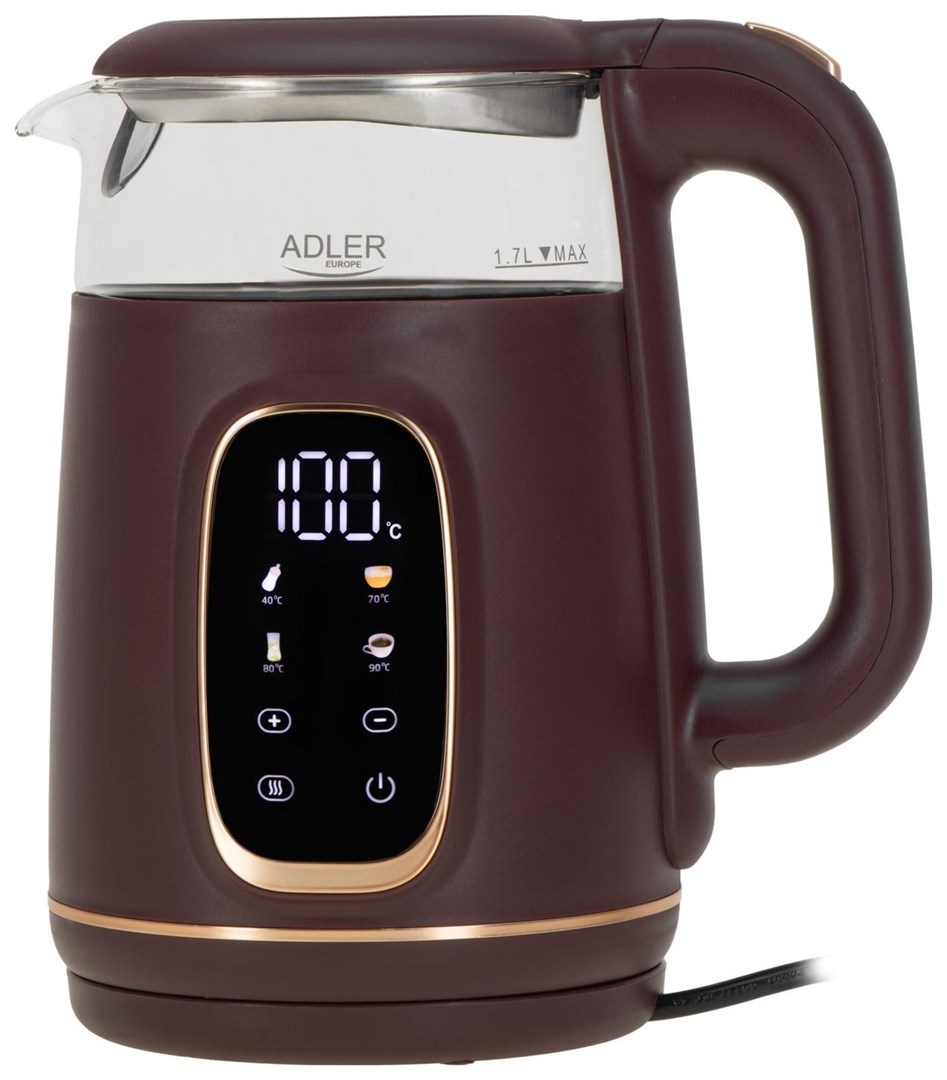 Adler  AD 1305 burgundy electric kettle
