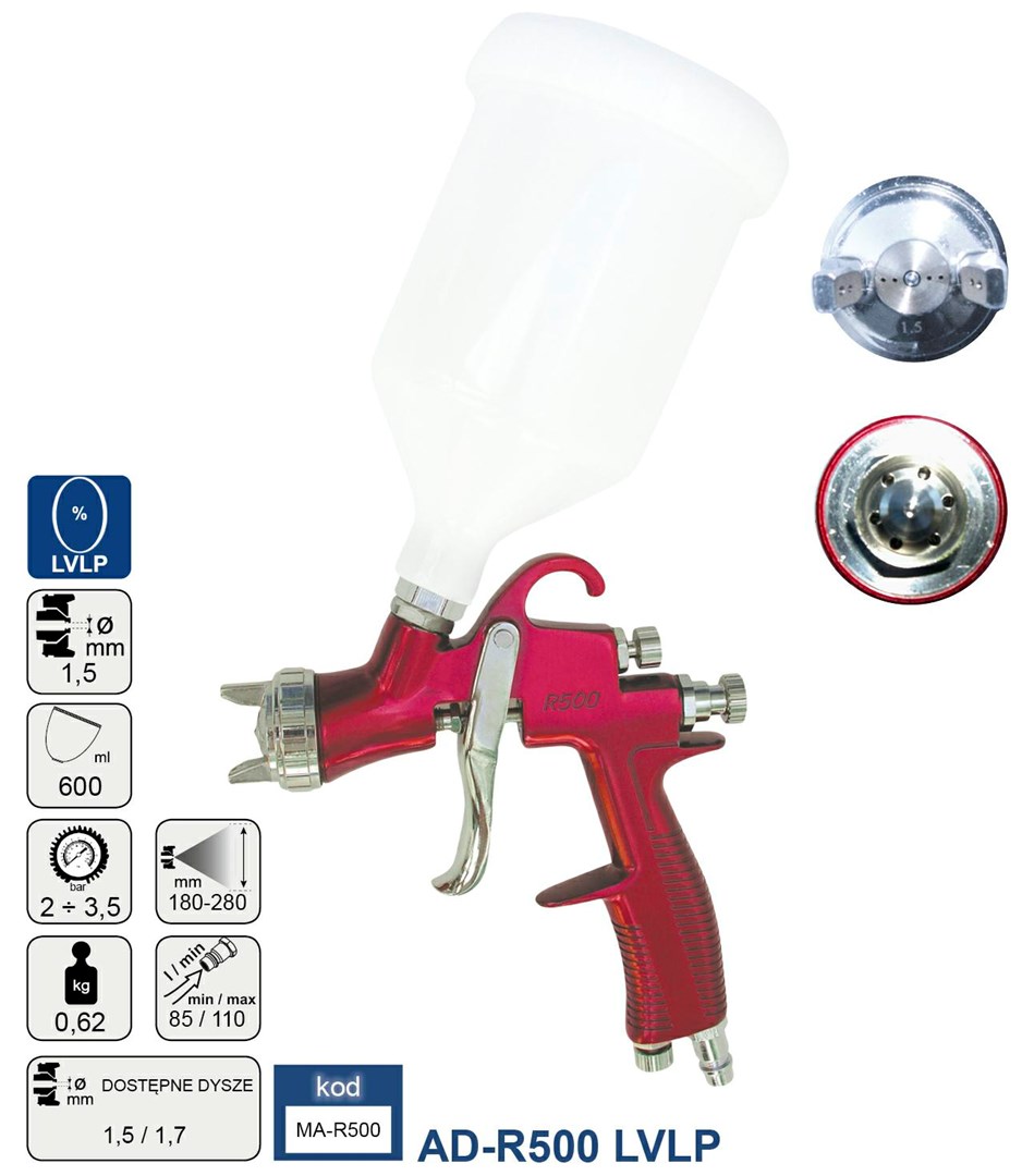 Adler PAINT GUN LVLP 1.5mm