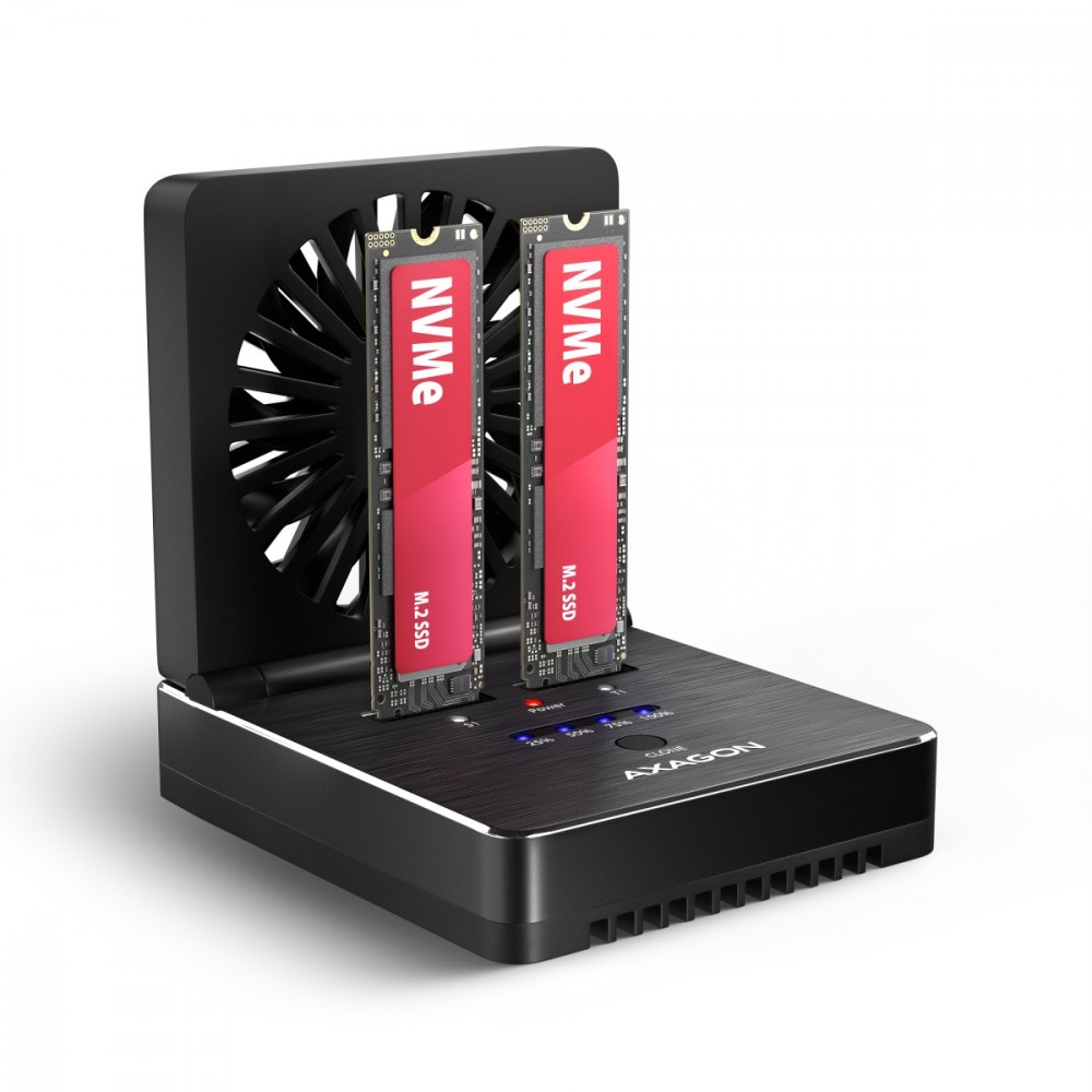 AXAGON ADSA-M2C22 USB-C 2xNVMe /SATA M