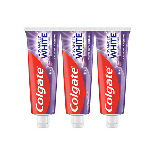 Colgate Advanced White Purple Trio Toothpaste
