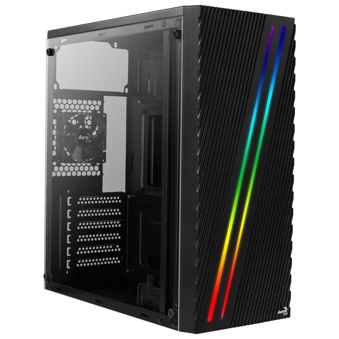 AeroCool  Streak Midi Tower Black |