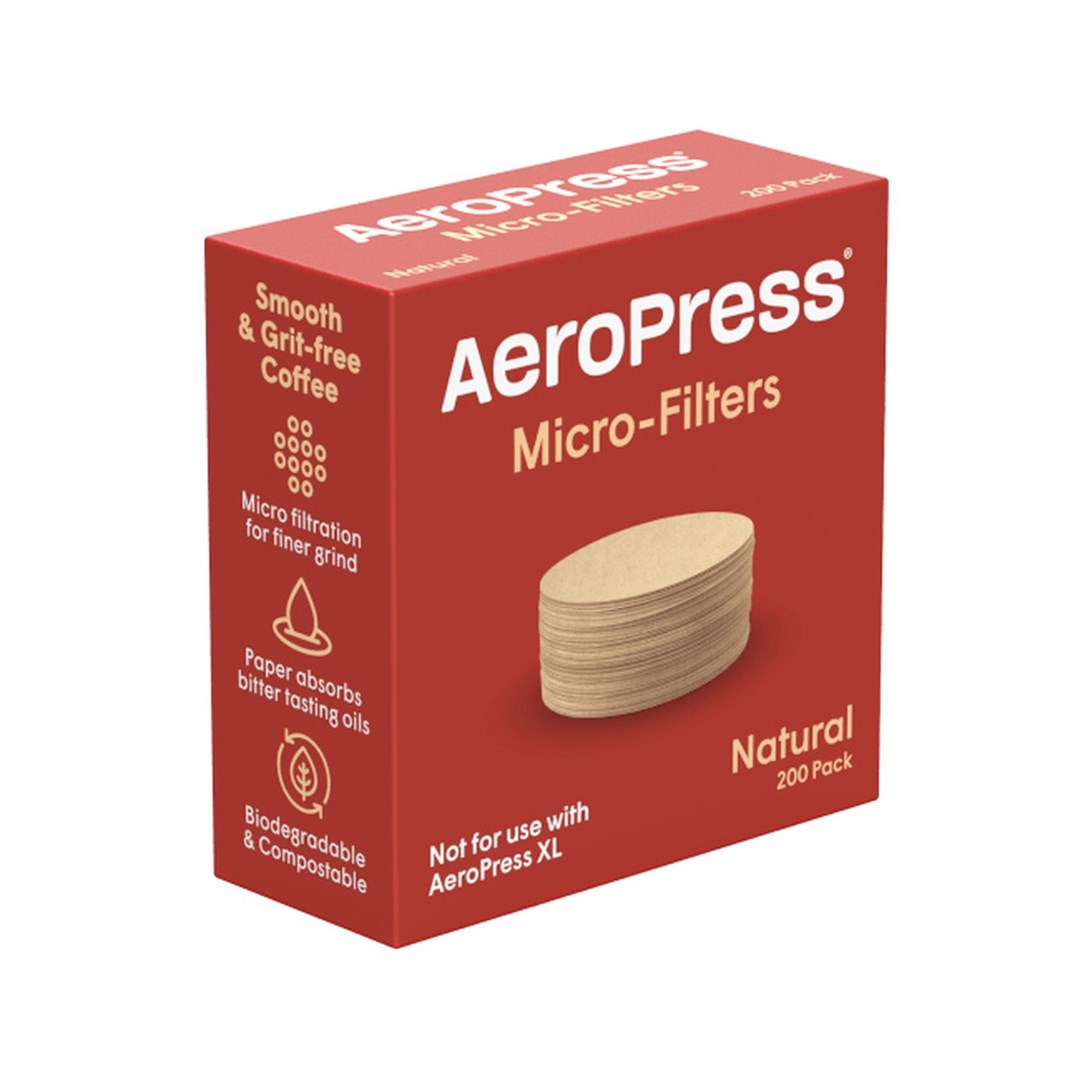 AeroPress paper coffee filters, natural, 200
