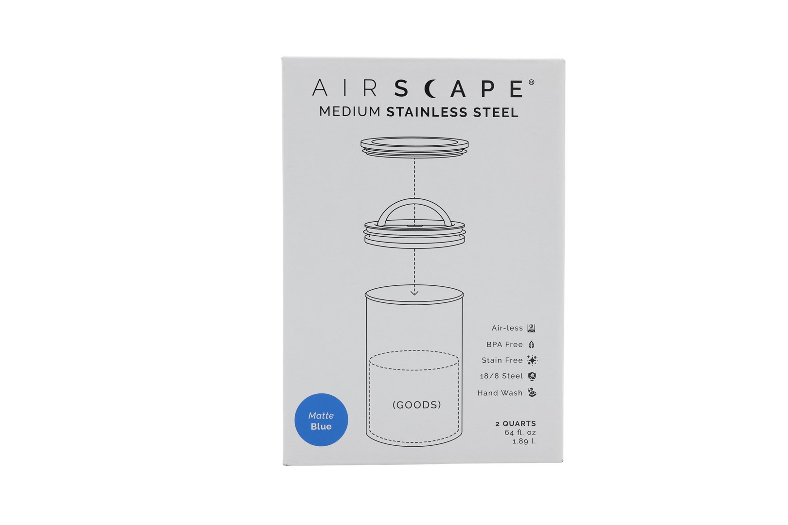 No name Airscape? Edelstahl-Aromabeh?lter mittel