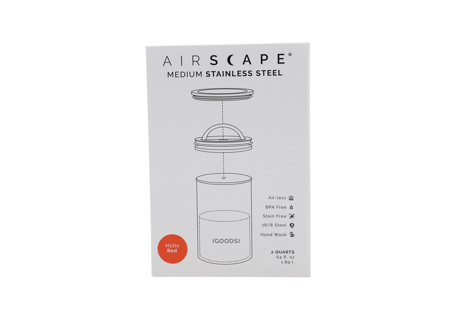 No name Airscape? Edelstahl-Aromabeh?lter mittel
