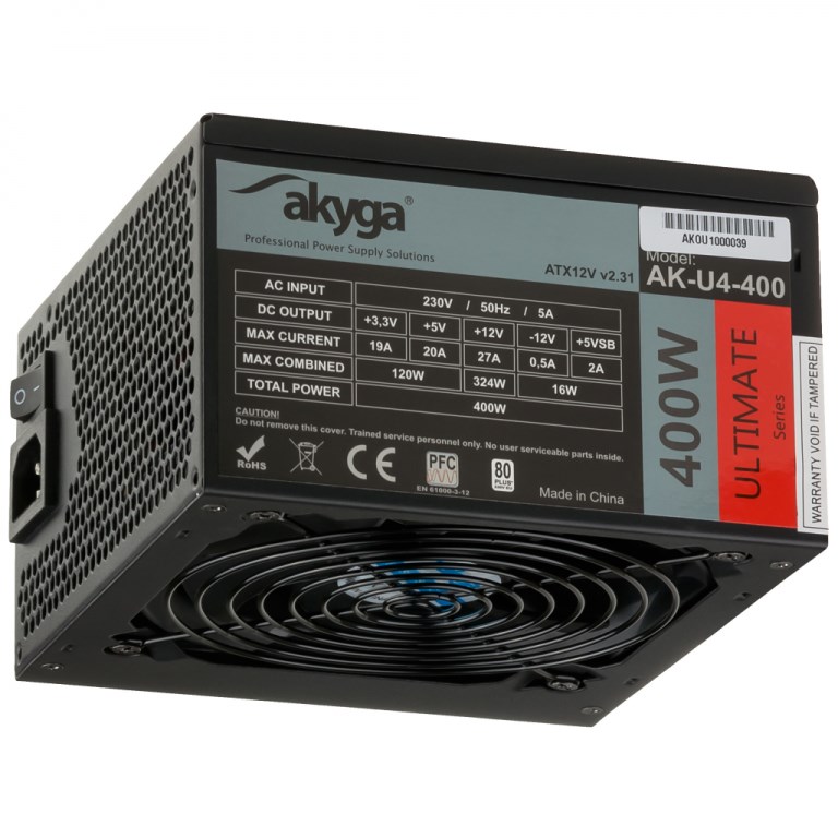 AKYGA POWER SUPPLY ATX 400W U4
