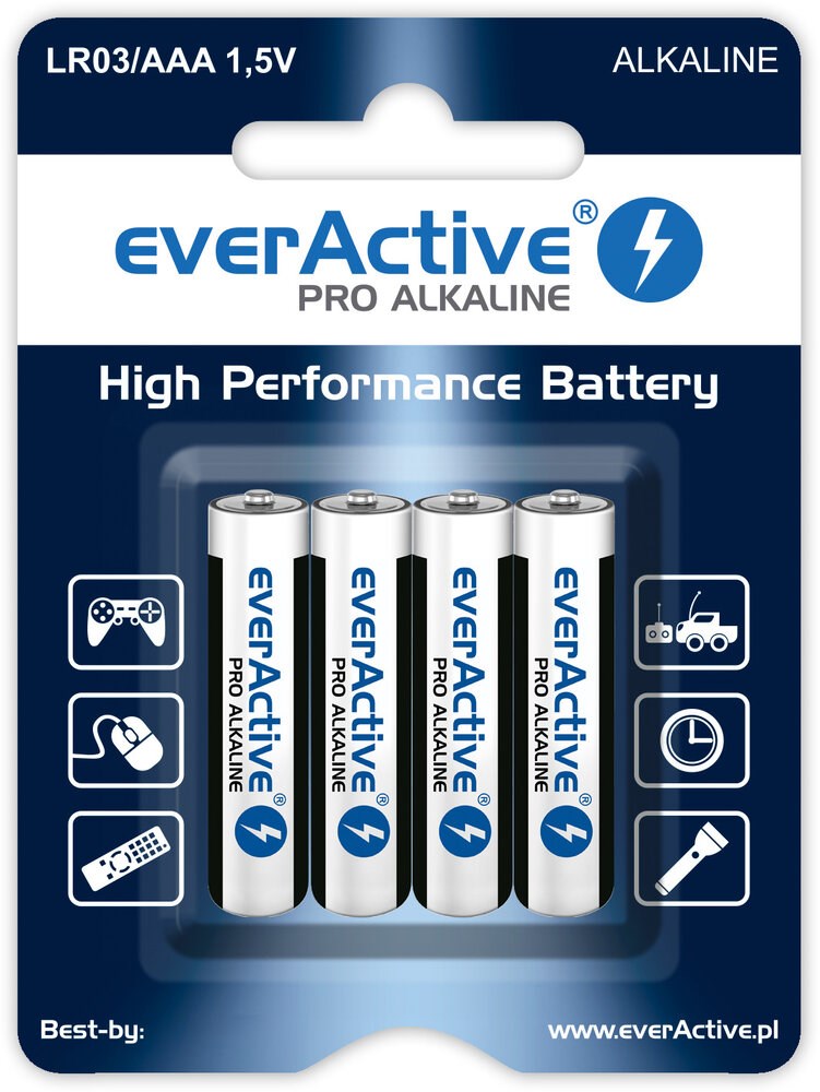 EverActive BATTERIES LR03/AAA PRO ALKALINE BLISTER