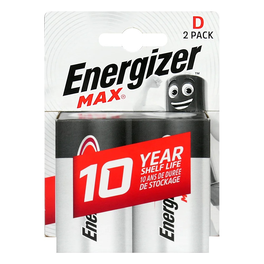 ENERGIZER ALKALINE BATTERIES LR20 /D BLISTER