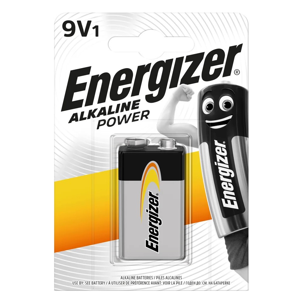 ENERGIZER  Alkaline battery 9V Power-9B-6LR61 |