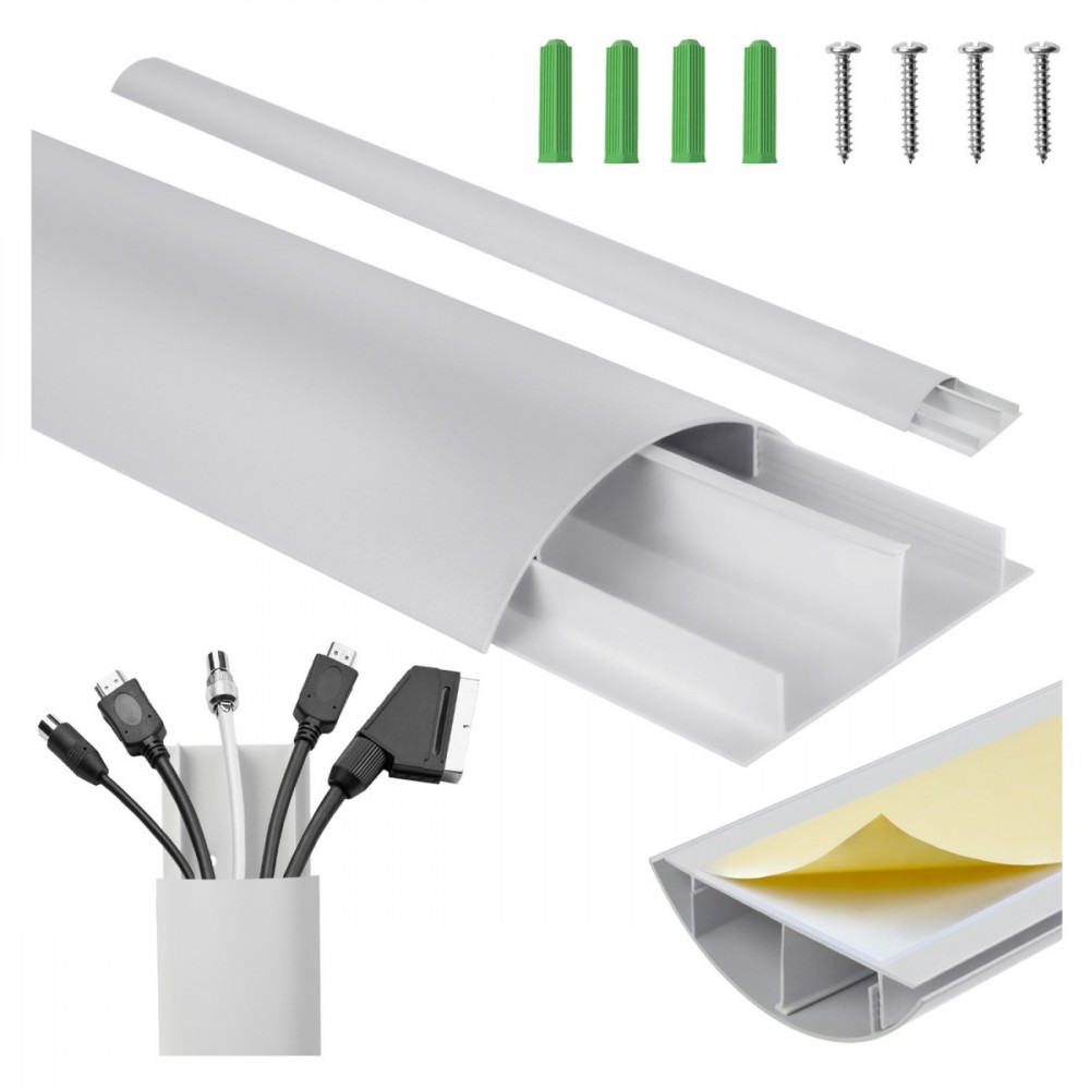 Maclean  Aluminum cable masking strip, silver