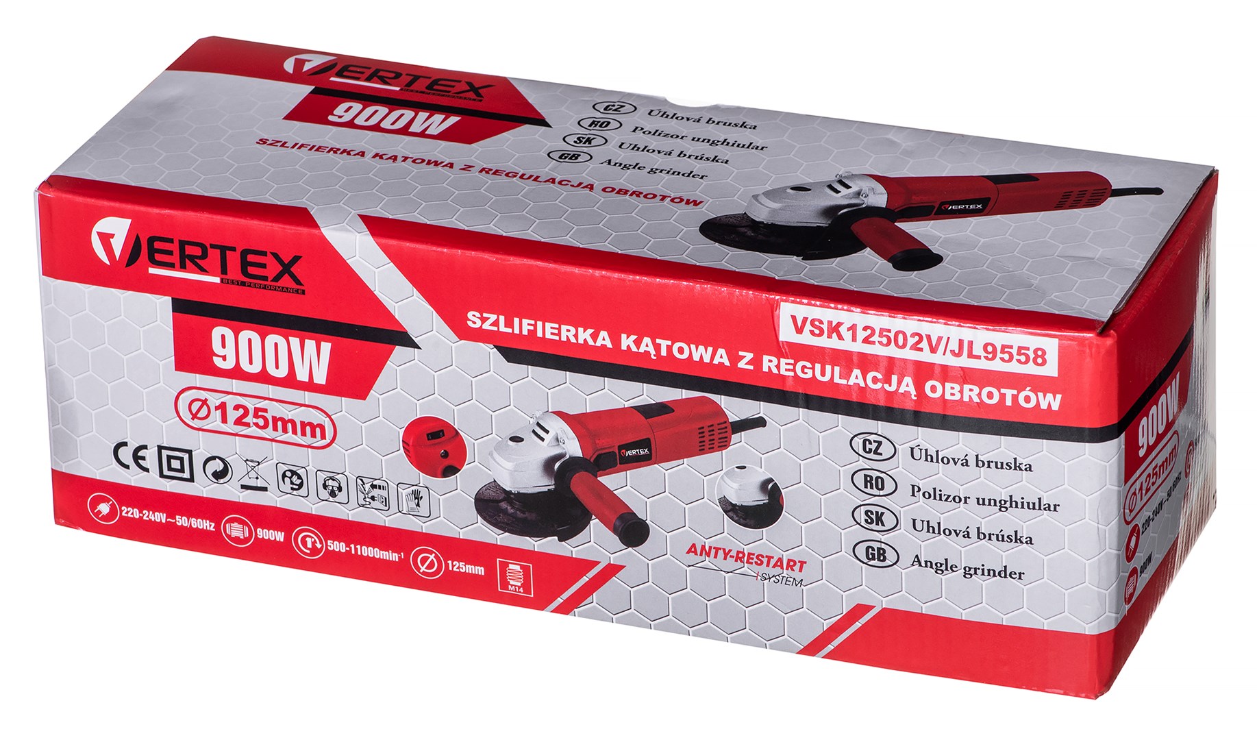 VERTEX ANGLE GRINDER  VSK12502V 900W |
