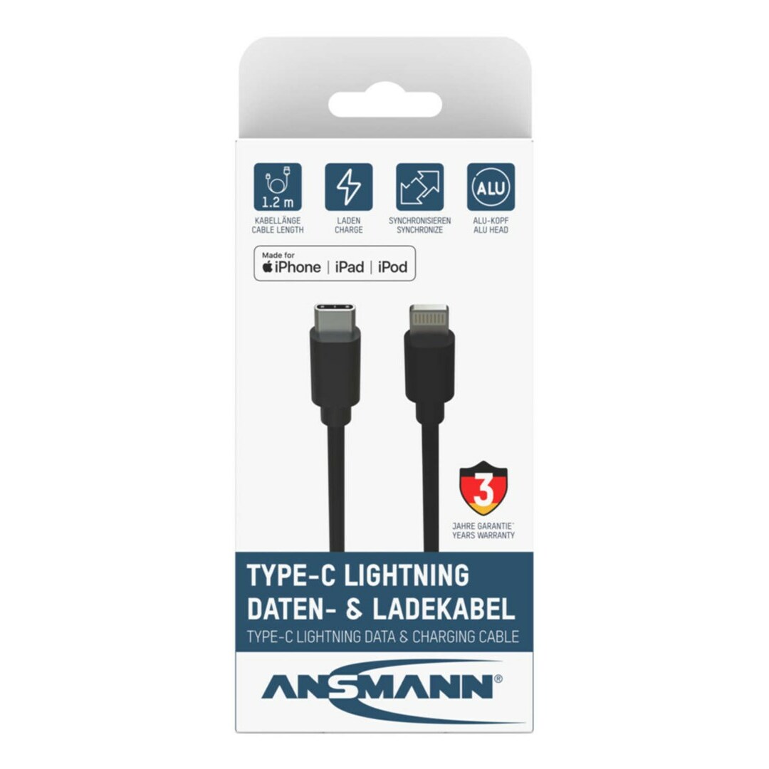 ANSMANN  1700-0106 mobile phone cable Black
