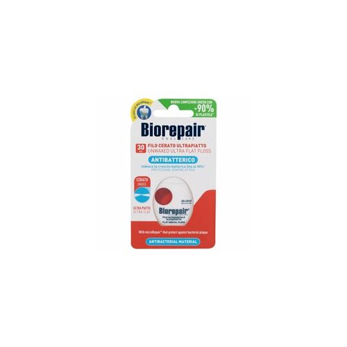 Biorepair Antibacterial Unwaxed Ultra Flat Floss