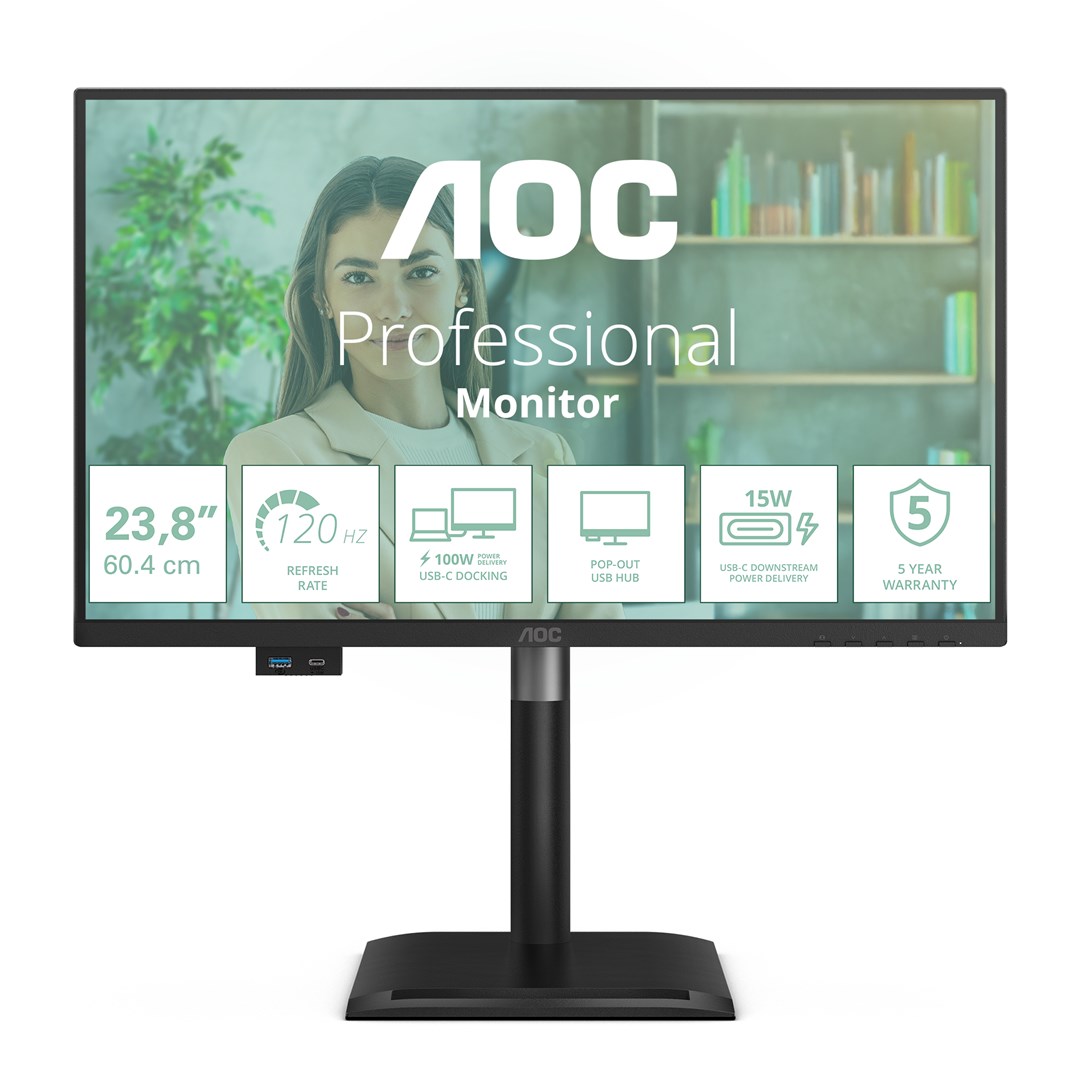AOC  24P4CV computer monitor 60.5