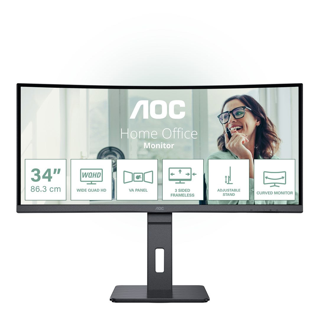 AOC  CU34P3CV computer monitor 86.4