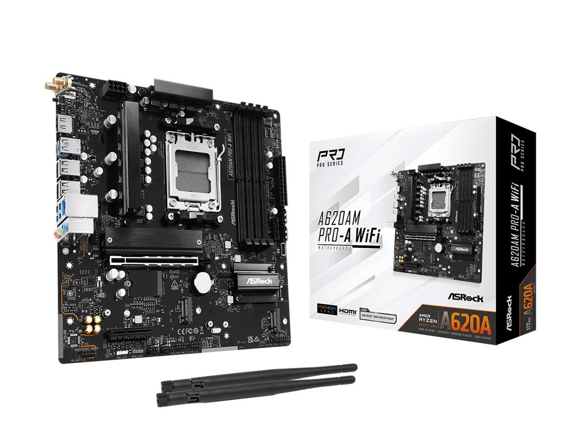 ASRock A620AM PRO-A WIFI motherboard |