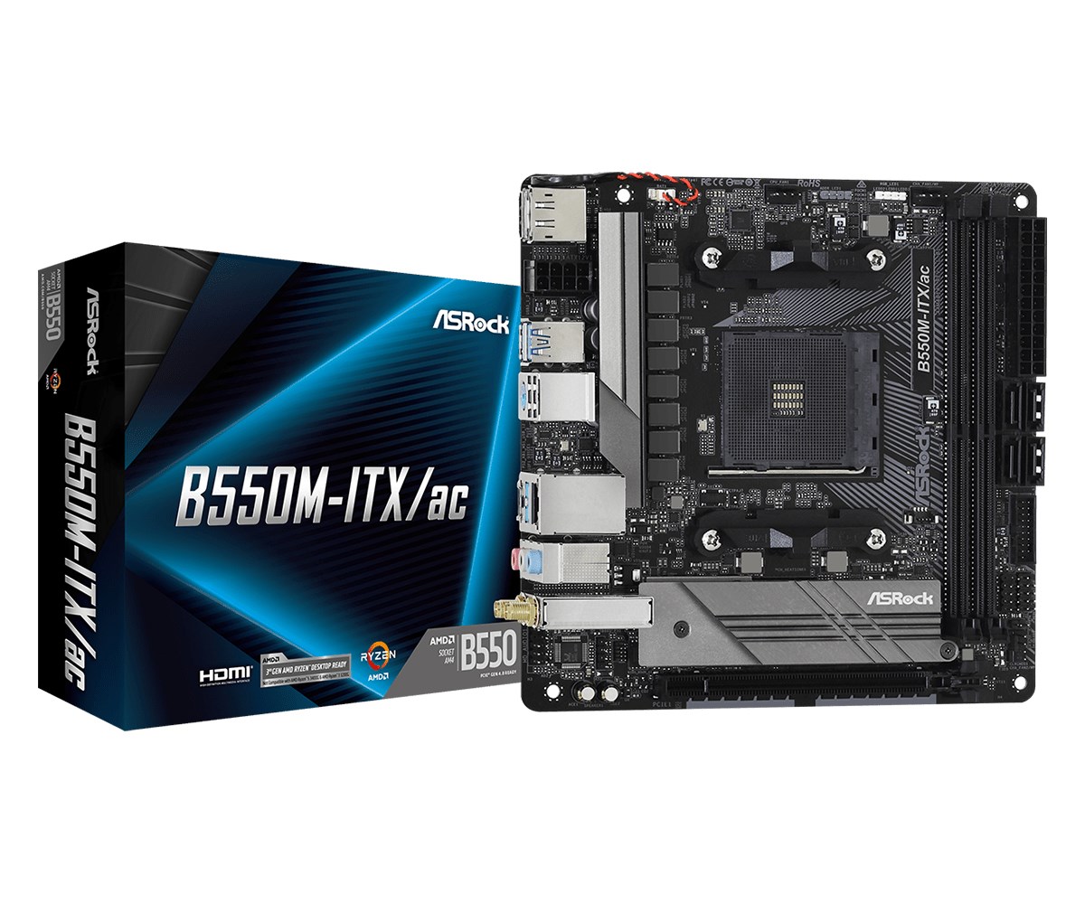 ASRock  B550M-ITX/ac Socket AM4 mini ITX