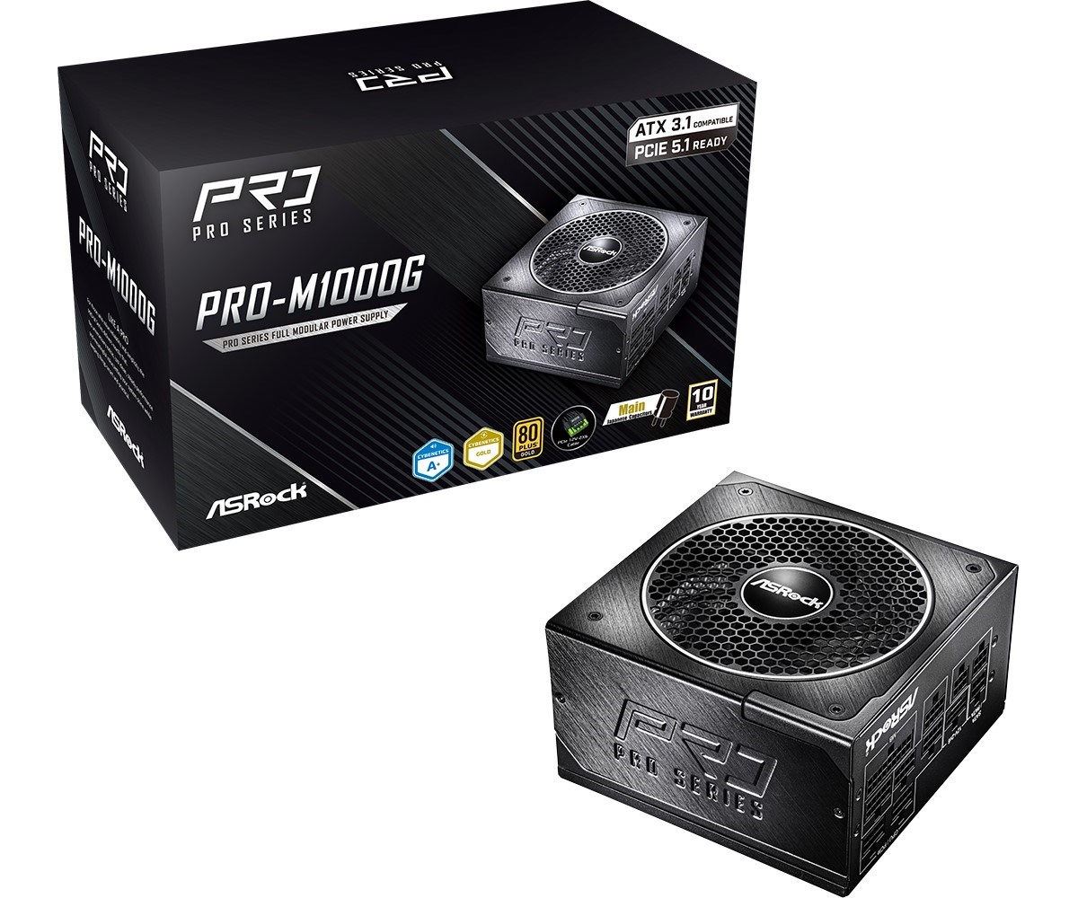 ASRock  PRO-M1000G 1000W 80 PLUS Gold