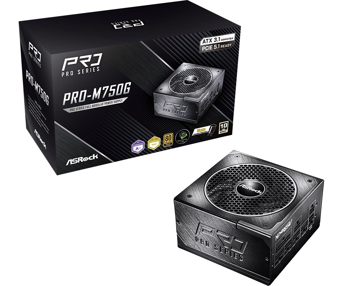 ASRock  PRO-M750G 750W 80 PLUS Gold
