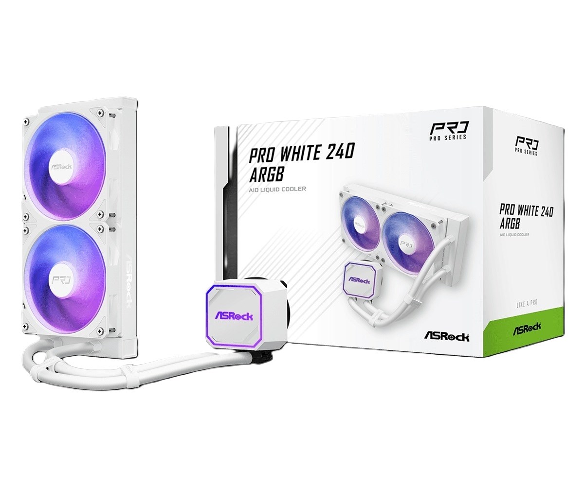 ASRock  Pro White 240 ARGB Cooling